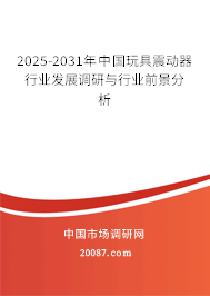 2025-2031年中国玩具震动器行业发展调研与行业前景分析