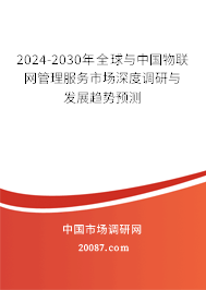 2024-2030年全球与中国物联网管理服务市场深度调研与发展趋势预测 2024-2030年全球与中国物联网管理服务市场深度调研与发展趋势预测