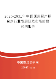 2025-2031年中国医用超声耦合剂行业发展研及市场前景预测报告