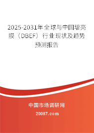 2025-2031年全球与中国增亮膜（DBEF）行业现状及趋势预测报告