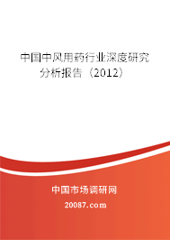 中国中风用药行业深度研究分析报告（2012）