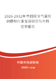 2026-2032年中国安全气囊控制模块行业发展研究与市场前景报告