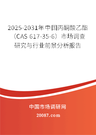 2025-2031年中国丙酮酸乙酯（CAS 617-35-6）市场调查研究与行业前景分析报告