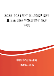 2025-2031年中国纯碱制造行业全面调研与发展趋势预测报告 2025-2031年中国纯碱制造行业全面调研与发展趋势预测报告