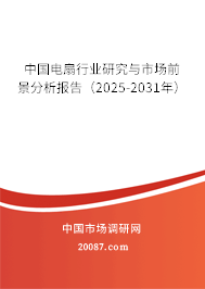 中国电扇行业研究与市场前景分析报告（2025-2031年）