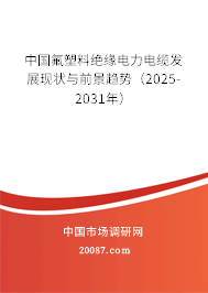 中国氟塑料绝缘电力电缆发展现状与前景趋势（2025-2031年）