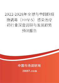 2022-2028年全球与中国巨细胞病毒(HHV-5)感染治疗药行业深度调研与发展趋势预测报告 2022-2028年全球与中国巨细胞病毒(HHV-5)感染治疗药行业深度调研与发展趋势预测报告