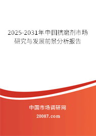 2025-2031年中国抗磨剂市场研究与发展前景分析报告 2025-2031年中国抗磨剂市场研究与发展前景分析报告