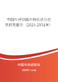 中国牛仔短裙市场现状与前景趋势报告（2025-2031年）