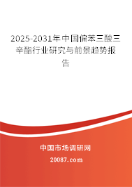 2025-2031年中国偏苯三酸三辛酯行业研究与前景趋势报告 2025-2031年中国偏苯三酸三辛酯行业研究与前景趋势报告