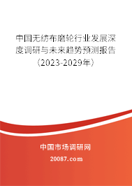 中国无纺布磨轮行业发展深度调研与未来趋势预测报告（2023-2029年）