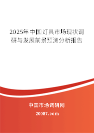 2025年中国灯具市场现状调研与发展前景预测分析报告