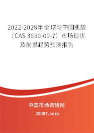 2022-2028年全球与中国肌酸（CAS 3650-09-7）市场现状及前景趋势预测报告