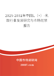 2025-2031年中国L(+)-乳酸行业发展研究与市场前景报告 2025-2031年中国L(+)-乳酸行业发展研究与市场前景报告