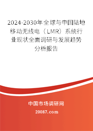 2024-2030年全球与中国陆地移动无线电(LMR)系统行业现状全面调研与发展趋势分析报告 2024-2030年全球与中国陆地移动无线电(LMR)系统行业现状全面调研与发展趋势分析报告