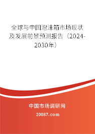 全球与中国泡沫箱市场现状及发展前景预测报告（2024-2030年）