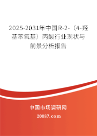 2025-2031年中国R-2-(4-羟基苯氧基)丙酸行业现状与前景分析报告 2025-2031年中国R-2-(4-羟基苯氧基)丙酸行业现状与前景分析报告