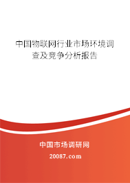 中国物联网行业市场环境调查及竞争分析报告 中国物联网行业市场环境调查及竞争分析报告