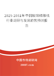 2025-2031年中国玻璃精雕机行业调研与发展趋势预测报告