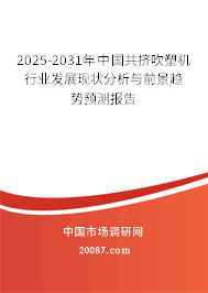 2025-2031年中国共挤吹塑机行业发展现状分析与前景趋势预测报告