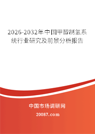 2026-2032年中国甲醇制氢系统行业研究及前景分析报告 2026-2032年中国甲醇制氢系统行业研究及前景分析报告