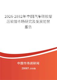 2026-2032年中国汽车硅胶增压软管市场研究及发展前景报告