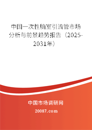 中国一次性脑室引流管市场分析与前景趋势报告（2025-2031年）