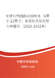全球与中国自动划片机（6英寸-12英寸）发展现状及前景分析报告（2026-2032年）