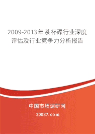 2009-2013年茶杯碟行业深度评估及行业竞争力分析报告 2009-2013年茶杯碟行业深度评估及行业竞争力分析报告