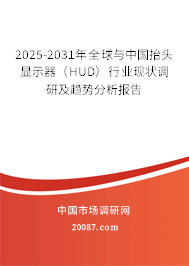 2025-2031年全球与中国抬头显示器（HUD）行业现状调研及趋势分析报告