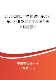 2025-2031年中国铁机车及动车组行业发展深度调研与未来趋势报告