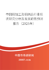 中国铜加工及铜制品行业现状研究分析及发展趋势预测报告（2025年）