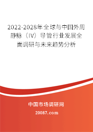 2022-2028年全球与中国外周静脉（IV）导管行业发展全面调研与未来趋势分析