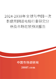 2024-2030年全球与中国一次性使用阴道电极行业研究分析及市场前景预测报告 2024-2030年全球与中国一次性使用阴道电极行业研究分析及市场前景预测报告