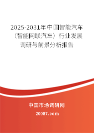 2025-2031年中国智能汽车（智能网联汽车）行业发展调研与前景分析报告
