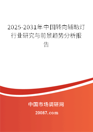 2025-2031年中国转向辅助灯行业研究与前景趋势分析报告