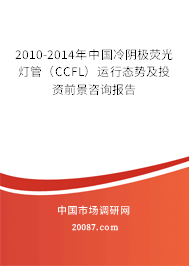 2010-2014年中国冷阴极荧光灯管（CCFL）运行态势及投资前景咨询报告