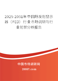 2025-2031年中国场发射显示器（FED）行业市场调研与行业前景分析报告