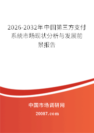 2026-2032年中国第三方支付系统市场现状分析与发展前景报告