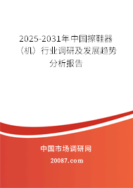 2025-2031年中国擦鞋器（机）行业调研及发展趋势分析报告