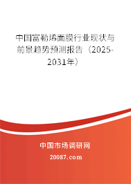 中国富勒烯面膜行业现状与前景趋势预测报告（2025-2031年）