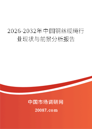 2026-2032年中国钢丝缆绳行业现状与前景分析报告 2026-2032年中国钢丝缆绳行业现状与前景分析报告