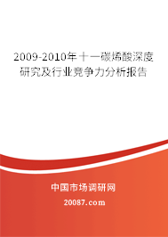 2009-2010年十一碳烯酸深度研究及行业竞争力分析报告