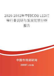 2026-2032年中国COB LED灯带行业调研与发展前景分析报告 2026-2032年中国COB LED灯带行业调研与发展前景分析报告