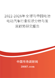 2022-2028年全球与中国电池电动汽车行业现状分析与发展趋势研究报告 2022-2028年全球与中国电池电动汽车行业现状分析与发展趋势研究报告
