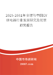 2025-2031年全球与中国EV继电器行业发展研究及前景趋势报告 2025-2031年全球与中国EV继电器行业发展研究及前景趋势报告