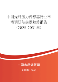 中国光纤压力传感器行业市场调研与前景趋势报告（2025-2031年）