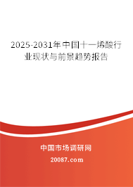 2025-2031年中国十一烯酸行业现状与前景趋势报告