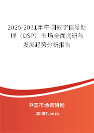 2025-2031年中国数字信号处理（DSP）市场全面调研与发展趋势分析报告