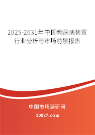 2025-2031年中国糖尿病装置行业分析与市场前景报告